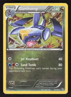 Pokemon TCG Dragons Exalted Holo Garchomp #91/124 - Image 1