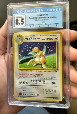 Pokemon Dragonite GB Game Boy Promo #149 Japanese CGC 8.5 NM/Mint Holo 1998 - Image 2