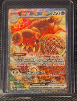 Pokemon TCG Dachsbun ex 169/142 SV07 Stellar Crown SIR Full Art Holo 250HP - Image 1