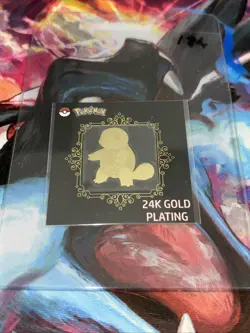 Squirtle 24k Gold Plated Pokemon Sticker Korean Striking Popping Candy - Image 3