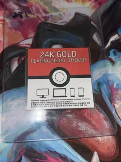 Squirtle 24k Gold Plated Pokemon Sticker Korean Striking Popping Candy - Image 4