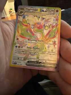 Pokemon TCG Flygon ex 222/191 Surging Sparks Ultra Rare Full Art Holo Near Mint - Image 1