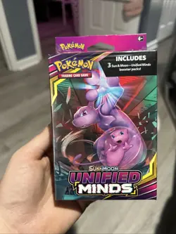 Pokemon Sun And Moon Unified Minds Hanger 3 Pack Sealed - Image 1