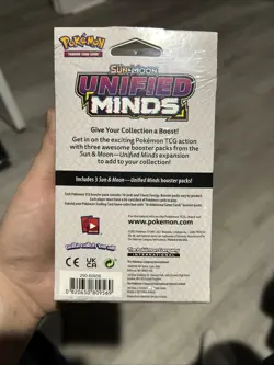 Pokemon Sun And Moon Unified Minds Hanger 3 Pack Sealed - Image 3
