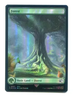 Forest FOIL Basic Land #0307 NM Final Fantasy FIN MTG Magic the Gathering FFIII - Image 1