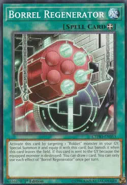 YUGIOH CARD 3 X BORREL REGENERATOR CYHO-EN053 1ST EDITION - Image 1