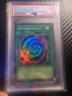 Yu-Gi-Oh! TCG Polymerization LOB-059 Super Rare Unlimited Psa 5 - Image 1