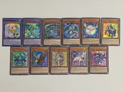 Yugioh Crystal Beast Set Sapphire Pegasus Ultimate Rainbow Dragon - Free Holo B - Image 1