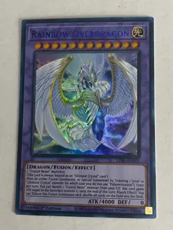 Yugioh Crystal Beast Set Sapphire Pegasus Ultimate Rainbow Dragon - Free Holo B - Image 2