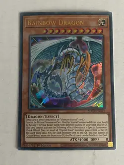 Yugioh Crystal Beast Set Sapphire Pegasus Ultimate Rainbow Dragon - Free Holo B - Image 4