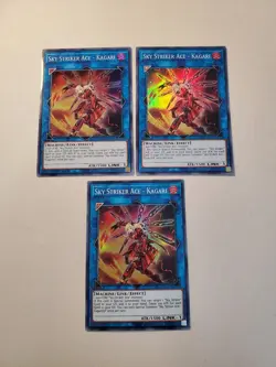 Yugioh - Sky Striker Ace - Kagari DASA-EN027 NM Unlimited/1st ed Super Rare x3 - Image 1
