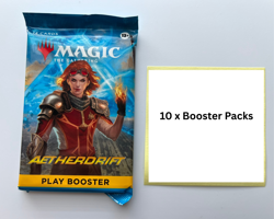 MTG Aetherdrift Play Booster Pack Lot of 10 Sealed Magic the Gathering Cards - Image 1