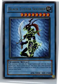 Black Luster Soldier Ultra Rare Starter Deck: Yugi Evolution SYE-024 LP - 1st Ed - Image 1