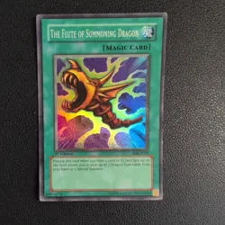Yu-Gi-Oh! Flute of Summoning Dragon SDK-E039 1st Edition Super Rare holo bleed - Image 1