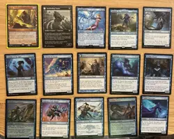 Budget Custom Commander MTG DECK Mono Blue Counterspell Kindred With Baral - Image 1