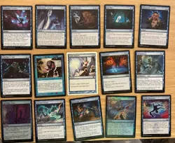 Budget Custom Commander MTG DECK Mono Blue Counterspell Kindred With Baral - Image 2