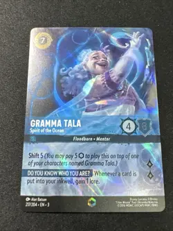 Disney Lorcana HOLO Inklands #217 Gramma Tala Spirit Of The Ocean Enchanted - Image 1
