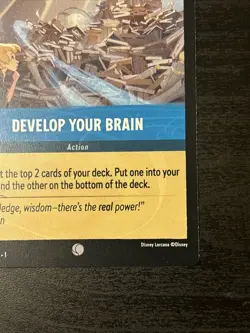 2023 Disney Lorcana DEMO Develop Your Brain -The First Chapter Very Rare Demo - Image 4
