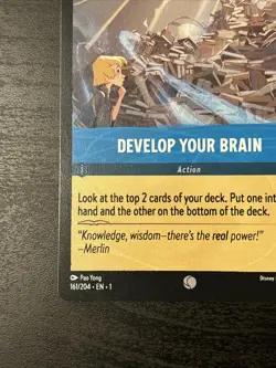 2023 Disney Lorcana DEMO Develop Your Brain -The First Chapter Very Rare Demo - Image 5