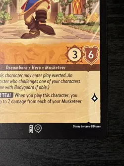 Disney Lorcana Goofy Musketeer 2023 Gamescom Promo 12/P1 Nm - Image 4