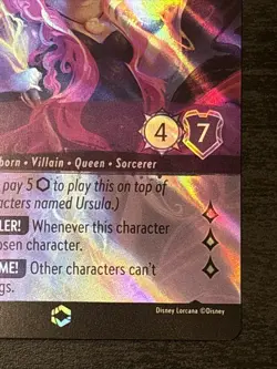Disney Lorcana - Ursula - Sea Witch Queen Enchanted Ursula's Return 208/204 Nm - Image 4