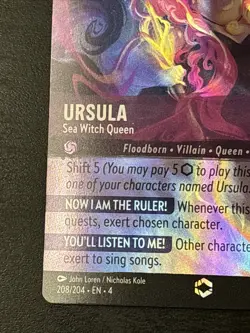 Disney Lorcana - Ursula - Sea Witch Queen Enchanted Ursula's Return 208/204 Nm - Image 5