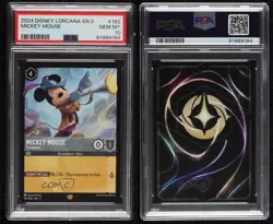 2023 Disney Lorcana - Into The Inklands 3 Mickey Mouse Trumpeter PSA 10 GEM MT - Image 3