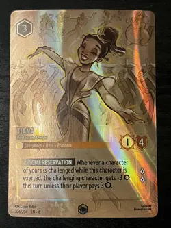 Tiana - Restaurant Owner (Enchanted) 206/204 Azurite Sea Holo Disney Lorcana Nm - Image 1