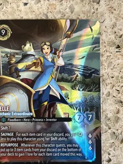 Disney Lorcana Belle Mechanic Extraordinaire 217/204 | ENCHANTED | Beauty Beast - Image 3