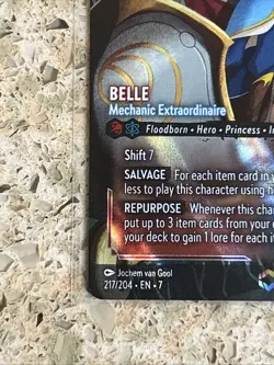 Disney Lorcana Belle Mechanic Extraordinaire 217/204 | ENCHANTED | Beauty Beast - Image 5