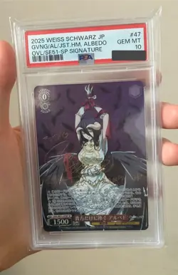 PSA 10 Signed Weiss Schwarz Overlord The Holy Kingdom OVL/SE51-47SP SP Albedo - Image 1