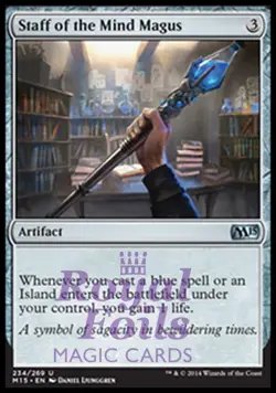 Staff of the Mind Magus 2x FOIL MTG M15 Core Set Uncommon MINT artifact - Image 1
