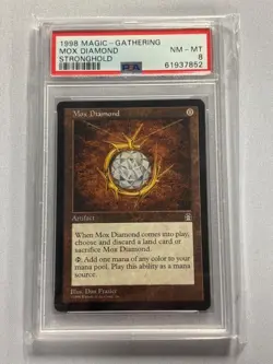 Mox Diamond - Graded PSA 8.0 - Stronghold - NM MTG - Image 1