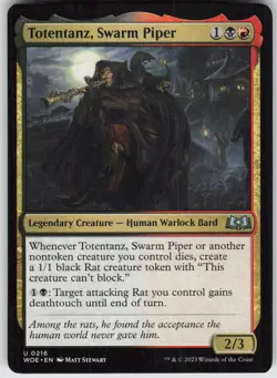 MTG Totentanz, Swarm Piper 216 Wilds of Eldraine U Normal NM - Image 1