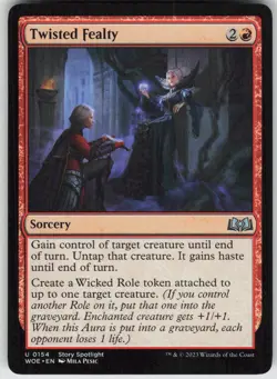 MTG Twisted Fealty 154 Wilds of Eldraine U Normal NM - Image 1