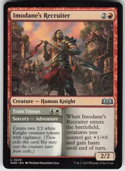 MTG Imodane's Recruiter 229 Wilds of Eldraine U Normal NM - Image 1