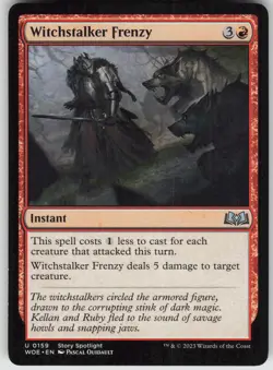 MTG Witchstalker Frenzy 159 Wilds of Eldraine U Normal NM - Image 1