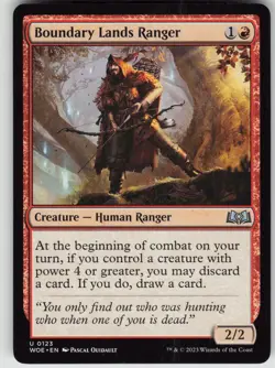 MTG Boundary Lands Ranger 123 Wilds of Eldraine U Normal NM - Image 1