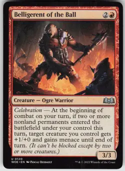 MTG Belligerent of the Ball 120 Wilds of Eldraine U Normal NM - Image 1