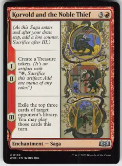 MTG Korvold and the Noble Thief 139 Wilds of Eldraine U Normal NM - Image 1