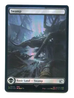 Swamp FOIL Basic Land #0302 NM Final Fantasy FIN MTG Magic the Gathering FFV - Image 1