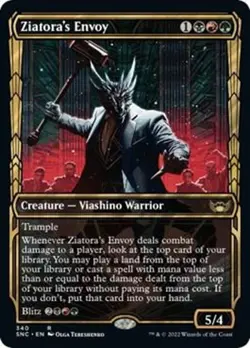 Ziatora's Envoy (Gilded Foil) NM#405 Streets of New Capenna MTG - Image 1