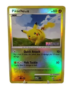 Pikachu Platinum 070/100 Pokemon TCG Burger King Reverse Holo Stamped MP - Image 1