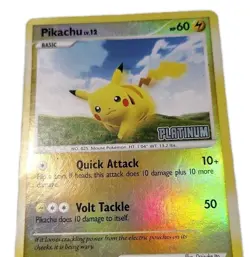 Pikachu Platinum 070/100 Pokemon TCG Burger King Reverse Holo Stamped MP - Image 2
