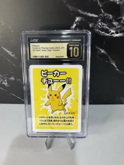 Pokemon CGC10 PRISTINE Pikachu 2023 Old Maid Japanese - Image 1