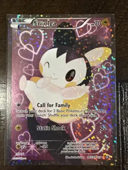 Pokemon Emolga Full Art RC23/RC25 Legendary Treasures Radiant Collection Holo - Image 1
