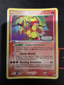 Pokemon TCG: Magmar 21/92 Reverse Holo 2006 EX Legend Maker MP - Image 1