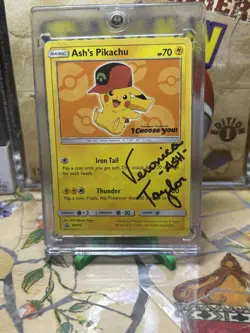 Ash's Pikachu SIGNED BY Veronica Taylor - Pokemon NM/Mint (SM110) - Image 1