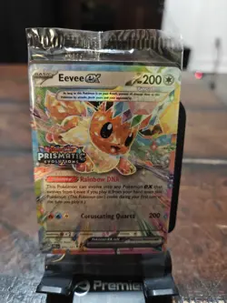 Pokemon Eevee EX 75/131 Stamped Prismatic Evolutions Surprise Box Promo Sealed - Image 1