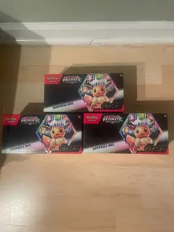 Pokemon Prismatic Evolutions surprise box lot of 3- sealed - Image 1